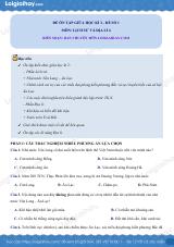 Đề kiểm giữa học kì 2 Lịch sử và Địa lí 6 - Đề số 4